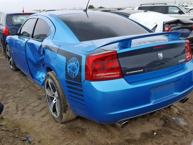 2B3LA73W18H171562 - 2008 DODGE CHARGER SR BLUE photo 3