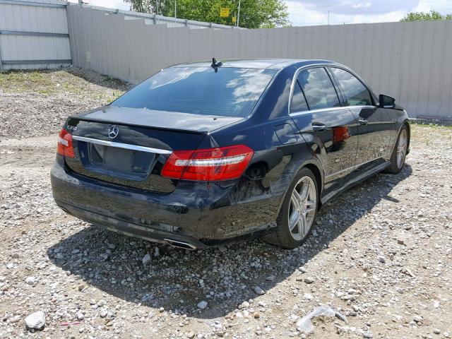 WDDHF5GB7BA466193 - 2011 MERCEDES-BENZ E 350 BLACK photo 4