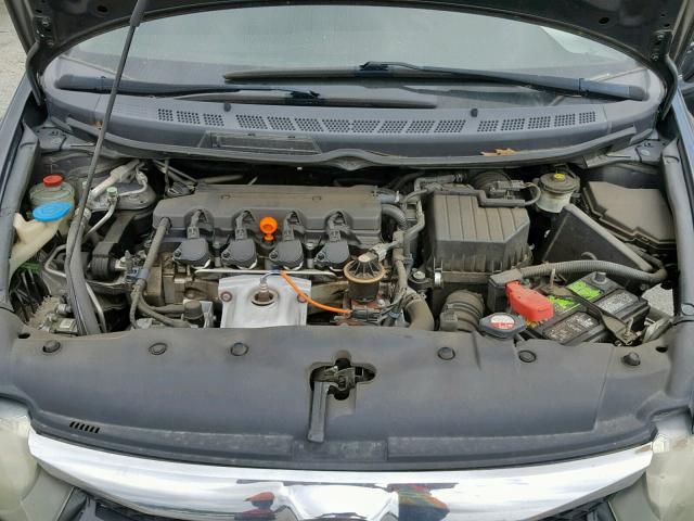 2HGFA16679H526399 - 2009 HONDA CIVIC LX-S BLACK photo 7