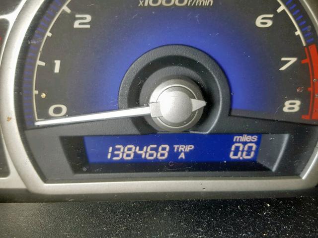 2HGFA16679H526399 - 2009 HONDA CIVIC LX-S BLACK photo 8