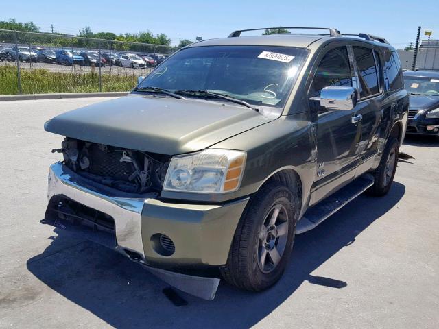 5N1AA08BX5N703005 - 2005 NISSAN ARMADA SE GREEN photo 2