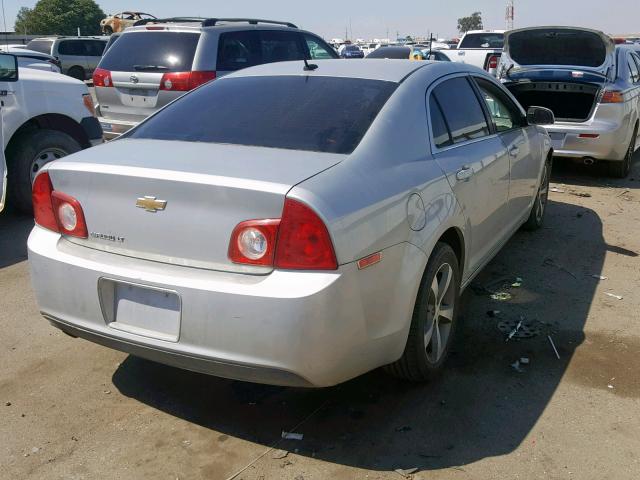 1G1ZC5E10BF296904 - 2011 CHEVROLET MALIBU 1LT SILVER photo 4