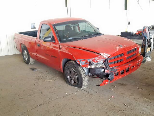 1B7FL26X71S267370 - 2001 DODGE DAKOTA RED photo 1