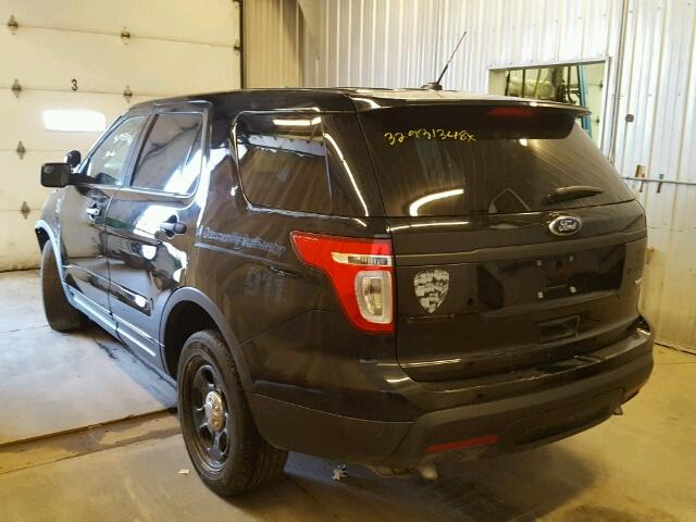 1FM5K8AR3EGB69127 - 2014 FORD EXPLORER P BLACK photo 3