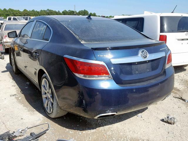 1G4GE5ED5BF249107 - 2011 BUICK LACROSSE C BLUE photo 3