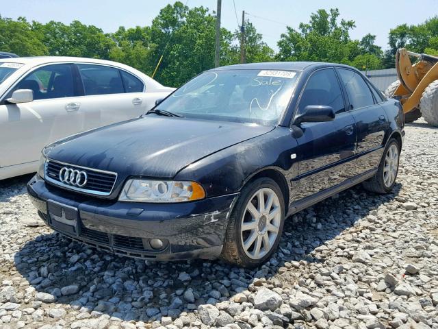 WAUDC68D81A122780 - 2001 AUDI A4 1.8T QU BLACK photo 2