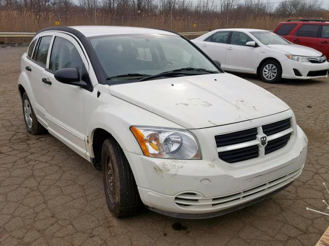 1B3HB28B27D523247 - 2007 DODGE CALIBER WHITE photo 1