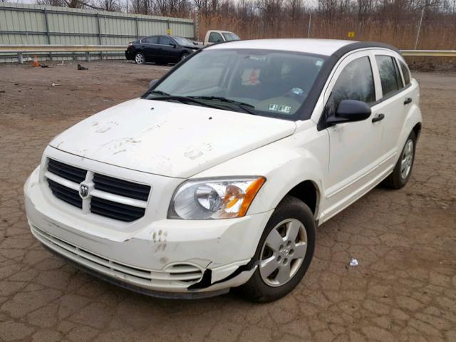 1B3HB28B27D523247 - 2007 DODGE CALIBER WHITE photo 2