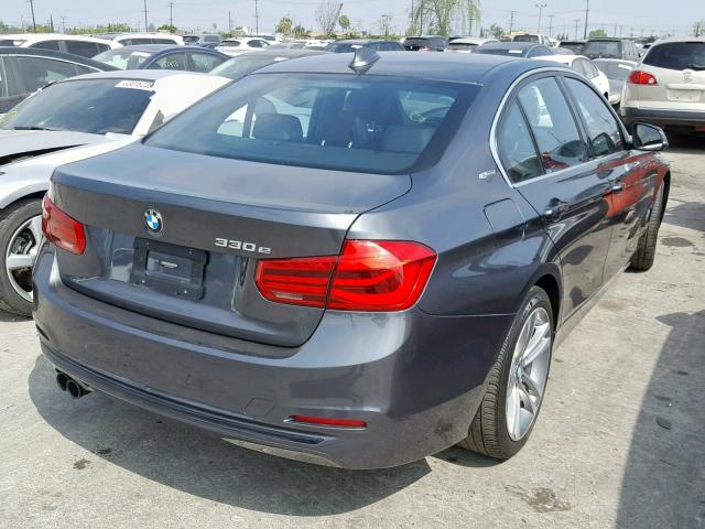 WBA8E1C50HK895083 - 2017 BMW 330E GRAY photo 4