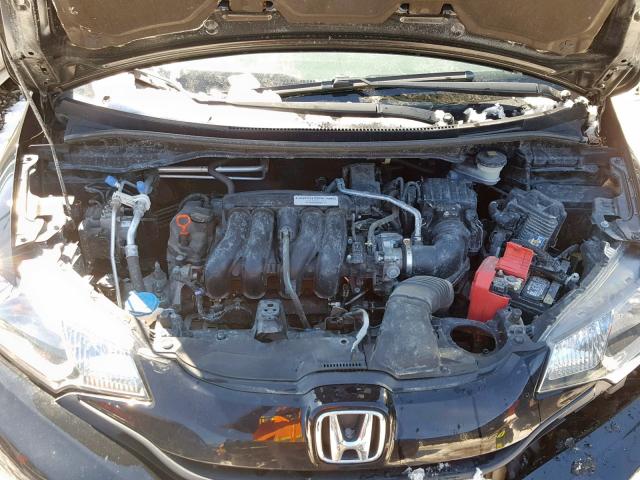 3HGGK5H55FM750068 - 2015 HONDA FIT LX BLACK photo 7