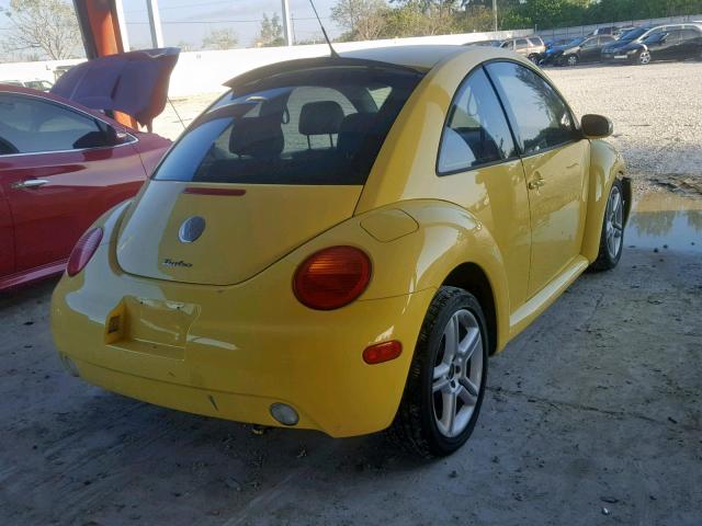 3VWCD31CX4M415998 - 2004 VOLKSWAGEN NEW BEETLE ყვითელი ფოტო 4