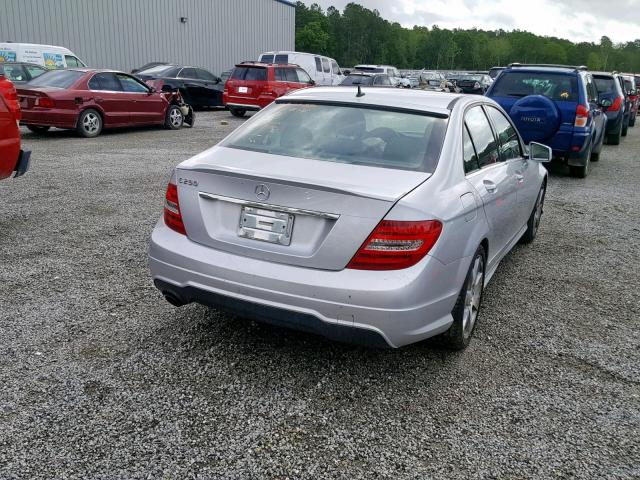 WDDGF4HB6EA955595 - 2014 MERCEDES-BENZ C 250 SILVER photo 4