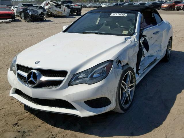 WDDKK5KF4EF238610 - 2014 MERCEDES-BENZ E 350 WHITE photo 2