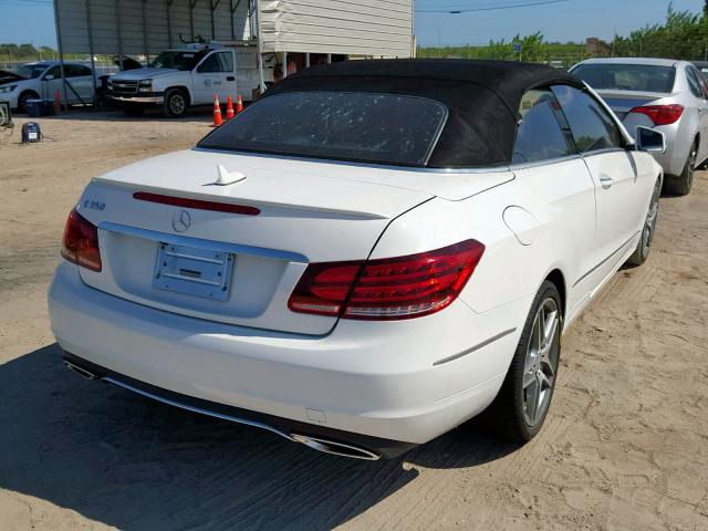 WDDKK5KF4EF238610 - 2014 MERCEDES-BENZ E 350 WHITE photo 4