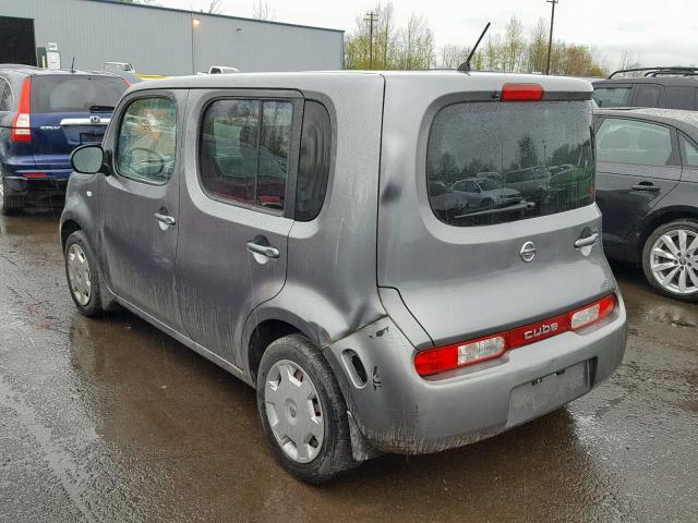 JN8AZ2KR8AT164621 - 2010 NISSAN CUBE BASE GRAY photo 3