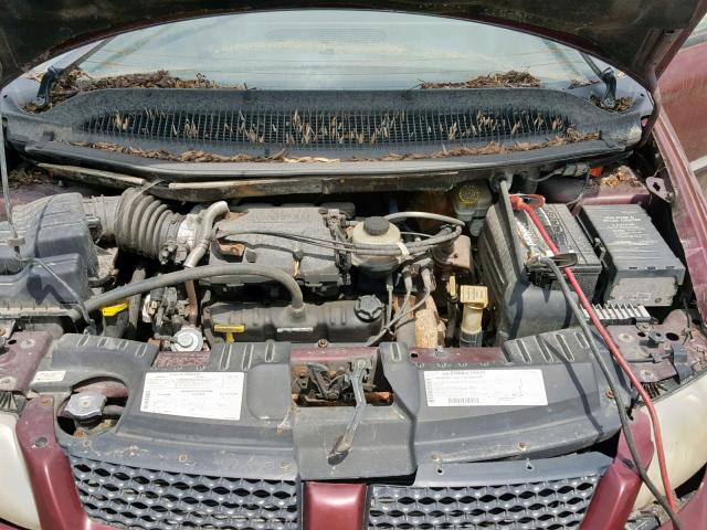 1B8GP45G91B124776 - 2001 DODGE CARAVAN SP BURGUNDY photo 7