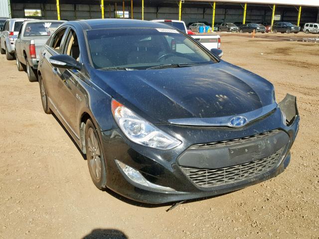 KMHEC4A41EA111126 - 2014 HYUNDAI SONATA HYB BLACK photo 1