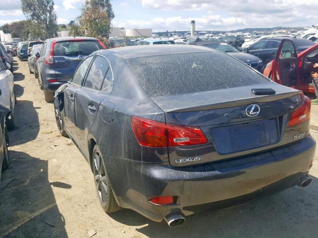 JTHBK262562008629 - 2006 LEXUS IS 250 BLACK photo 3