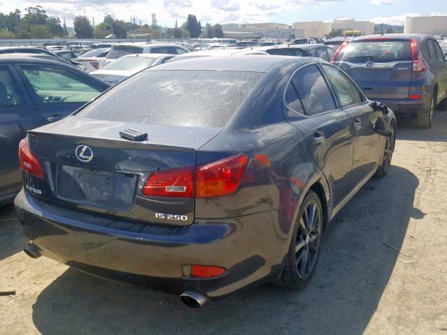 JTHBK262562008629 - 2006 LEXUS IS 250 BLACK photo 4