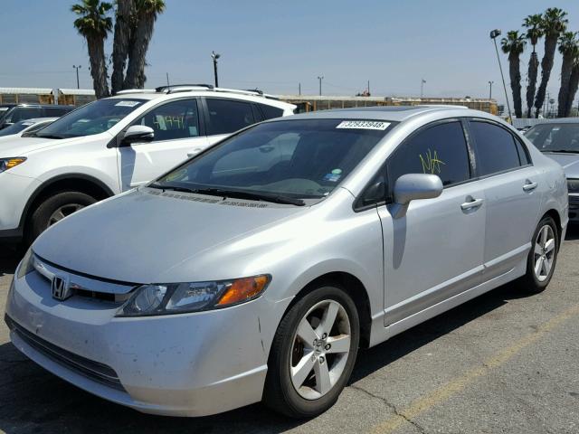 2HGFA16948H310020 - 2008 HONDA CIVIC EXL SILVER photo 2