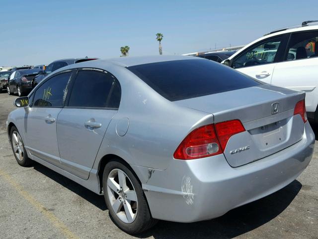 2HGFA16948H310020 - 2008 HONDA CIVIC EXL SILVER photo 3