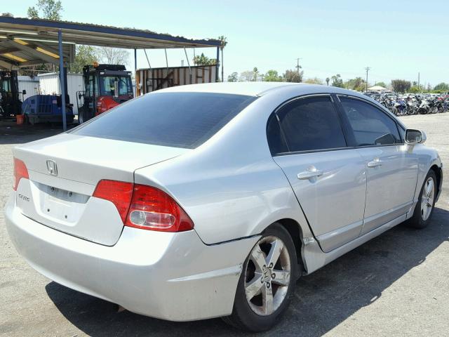 2HGFA16948H310020 - 2008 HONDA CIVIC EXL SILVER photo 4