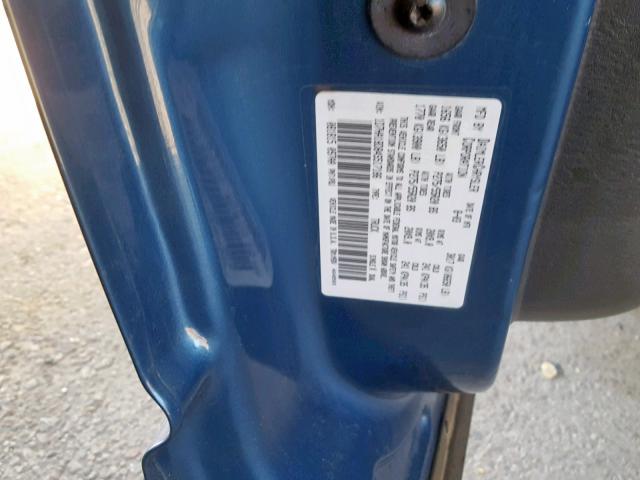 1D7HA18D84S517186 - 2004 DODGE RAM 1500 S BLUE photo 10