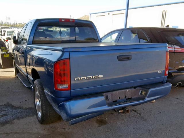 1D7HA18D84S517186 - 2004 DODGE RAM 1500 S BLUE photo 3