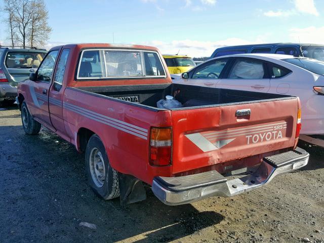 JT4RN93S9K0006845 - 1989 TOYOTA PICKUP 1/2 RED photo 3