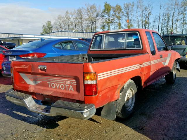 JT4RN93S9K0006845 - 1989 TOYOTA PICKUP 1/2 RED photo 4