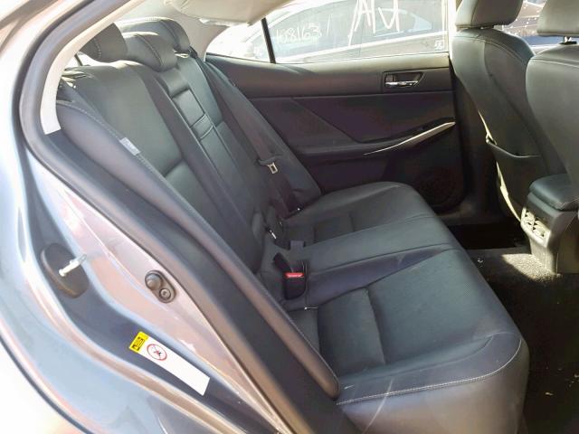 JTHBF1D21E5035177 - 2014 LEXUS IS 250 GRAY photo 6