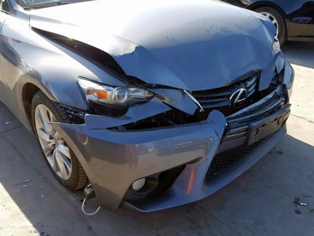 JTHBF1D21E5035177 - 2014 LEXUS IS 250 GRAY photo 9