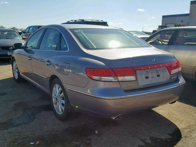 KMHFC46F96A055999 - 2006 HYUNDAI AZERA SE GRAY photo 3