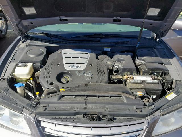 KMHFC46F96A055999 - 2006 HYUNDAI AZERA SE GRAY photo 7