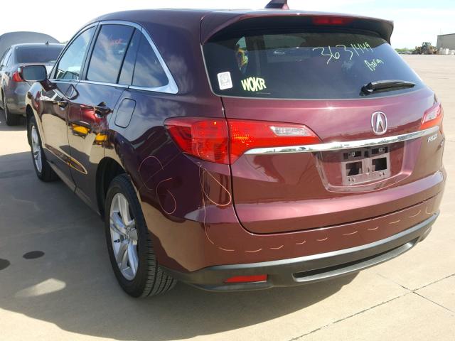 5J8TB3H51DL001883 - 2013 ACURA RDX TECHNO PURPLE photo 3