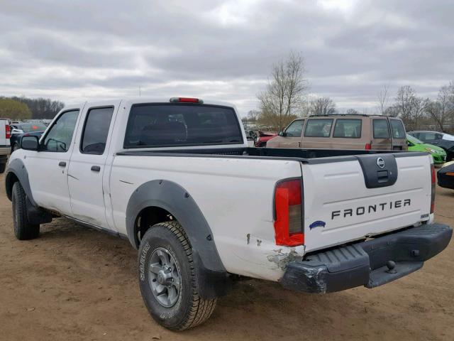 1N6ED29X72C350049 - 2002 NISSAN FRONTIER C WHITE photo 3