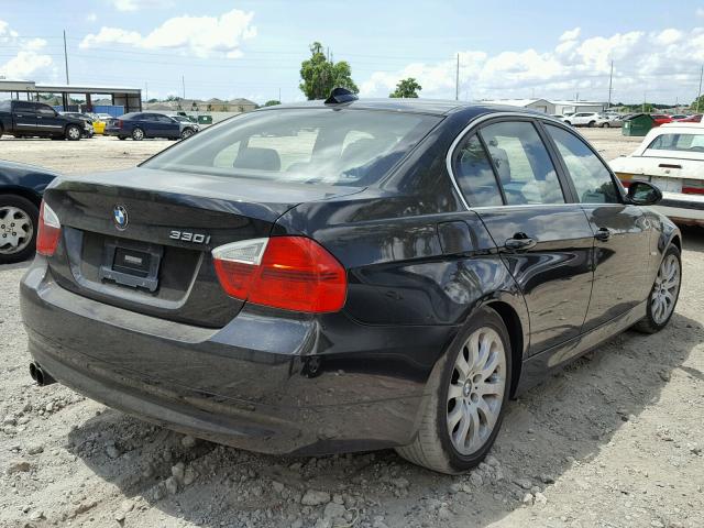 WBAVB33516KR75514 - 2006 BMW 330 I BLACK photo 4