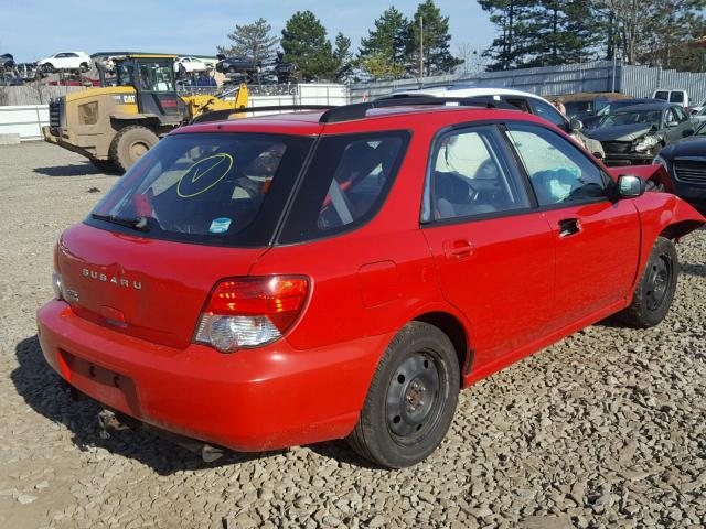 JF1GG65504G805307 - 2004 SUBARU IMPREZA TS RED photo 4