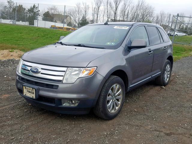 2FMDK3JC1ABA68986 - 2010 FORD EDGE SEL GRAY photo 2