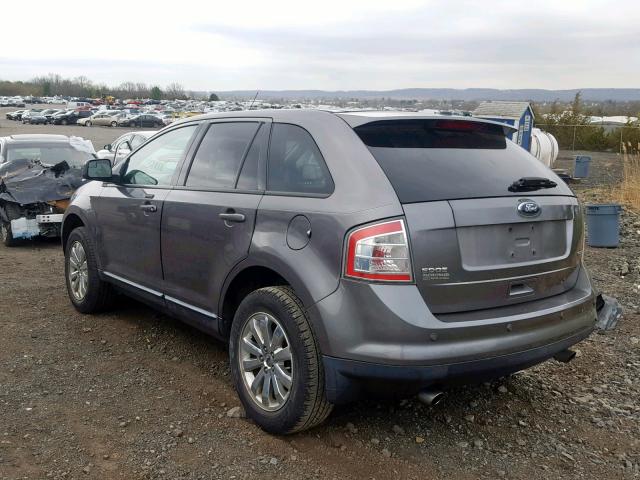 2FMDK3JC1ABA68986 - 2010 FORD EDGE SEL GRAY photo 3