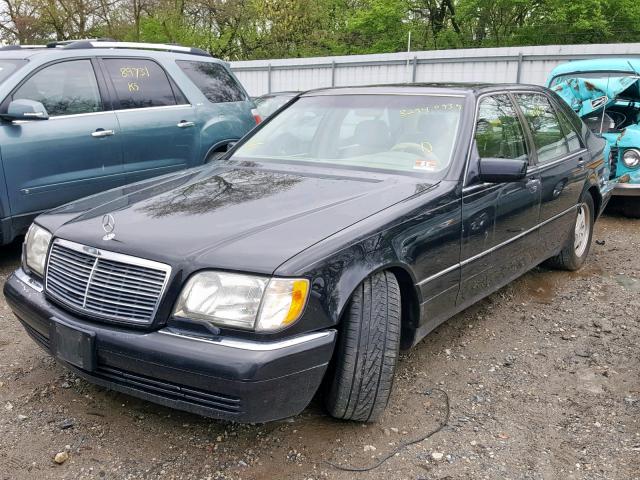 WDBGA43G5XA409951 - 1999 MERCEDES-BENZ S 420 BLACK photo 2