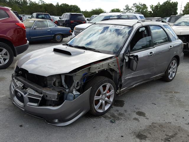 JF1GG74657G800768 - 2007 SUBARU IMPREZA WR GRAY photo 2