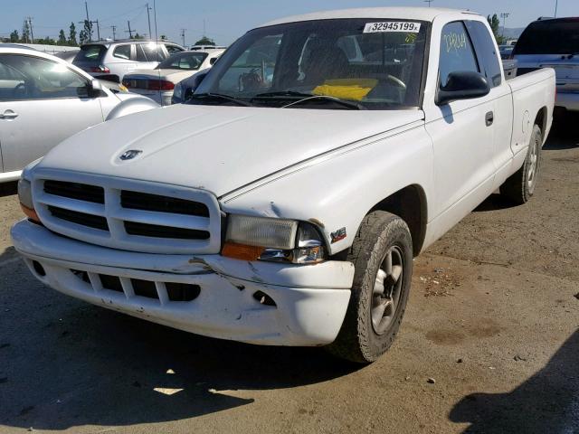 1B7GL22X4WS534000 - 1998 DODGE DAKOTA WHITE photo 2