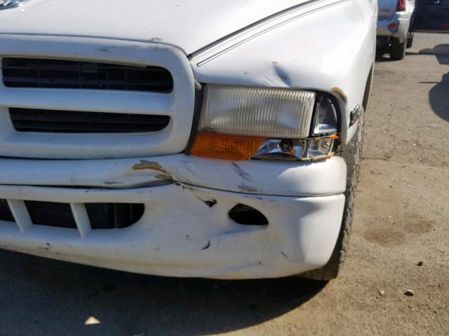 1B7GL22X4WS534000 - 1998 DODGE DAKOTA WHITE photo 9