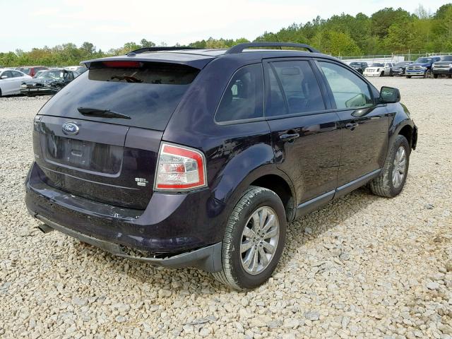 2FMDK48C67BA34322 - 2007 FORD EDGE SEL PURPLE photo 4