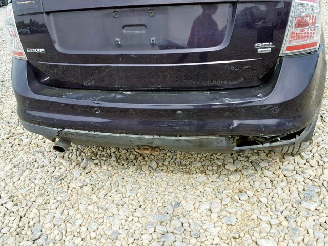 2FMDK48C67BA34322 - 2007 FORD EDGE SEL PURPLE photo 9