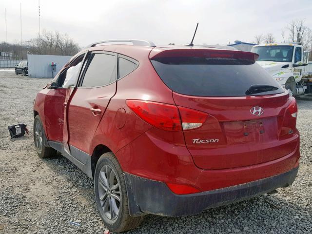 KM8JU3AG0EU932734 - 2014 HYUNDAI TUCSON GLS RED photo 3