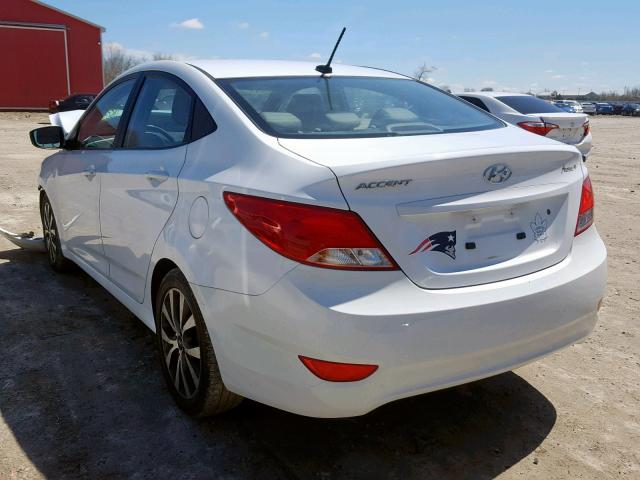 KMHCT4AE6HU245245 - 2017 HYUNDAI ACCENT SE WHITE photo 3