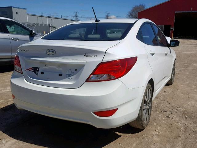 KMHCT4AE6HU245245 - 2017 HYUNDAI ACCENT SE WHITE photo 4