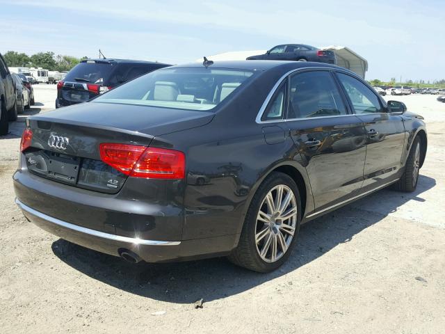 WAURVAFD2CN028959 - 2012 AUDI A8 L QUATT GRAY photo 4